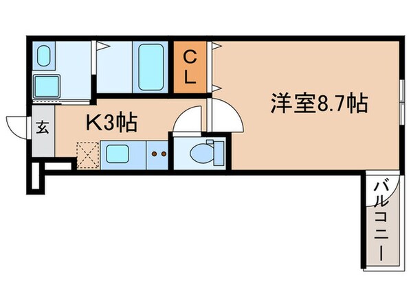 フジパレス泉大津駅西の物件間取画像